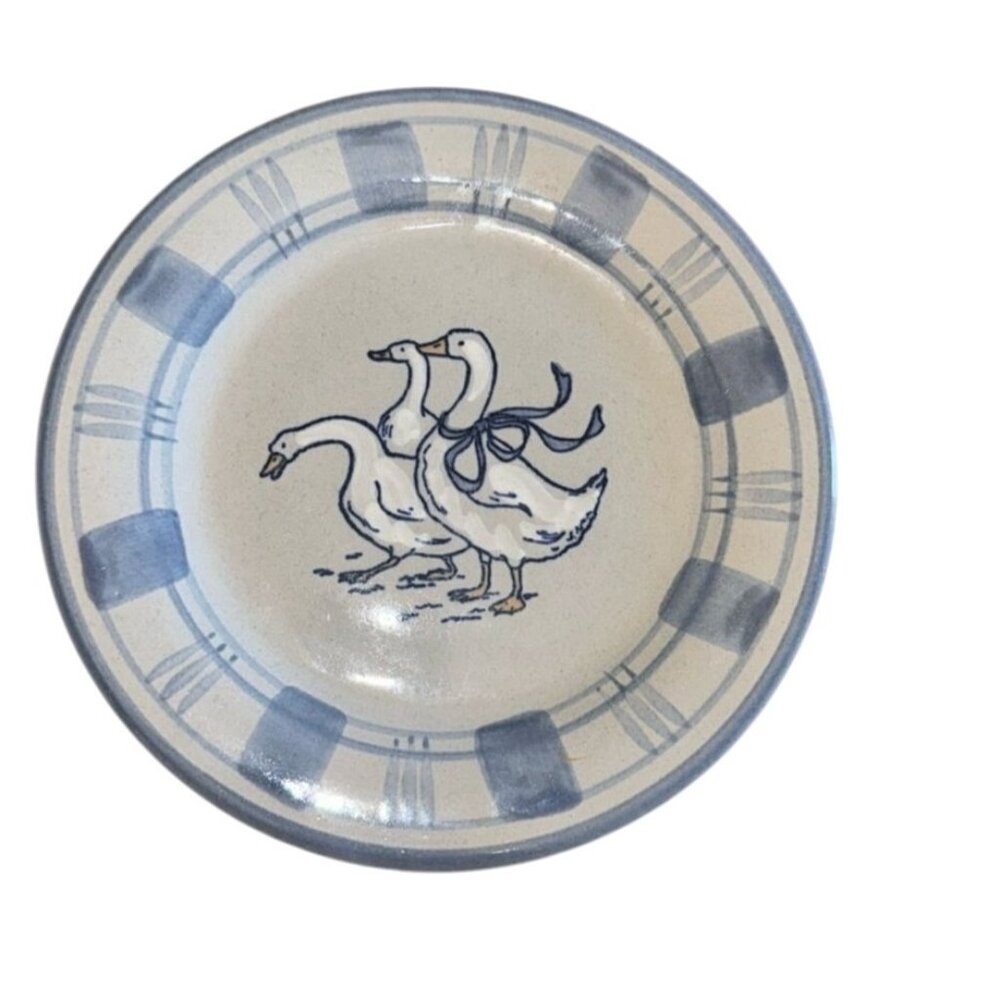 Louisville Stoneware Gaggle Of Geese 6" Saucer Plate